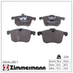 ZIMMERMANN Piduriklotsi komplekt,  ketaspidur 23404.205.1