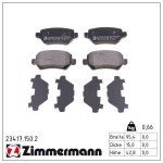 ZIMMERMANN  Piduriklotsi komplekt,ketaspidur 23417.150.2
