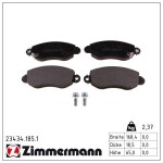 ZIMMERMANN Piduriklotsi komplekt,  ketaspidur 23434.185.1