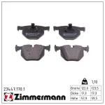 ZIMMERMANN Piduriklotsi komplekt,  ketaspidur 23447.170.1