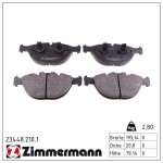 ZIMMERMANN Piduriklotsi komplekt,  ketaspidur 23448.210.1
