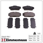 ZIMMERMANN Piduriklotsi komplekt,  ketaspidur 23463.170.1