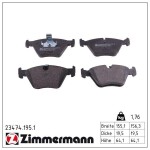 ZIMMERMANN Piduriklotsi komplekt,  ketaspidur 23474.195.1