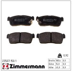 ZIMMERMANN Piduriklotsi komplekt,  ketaspidur 23507.150.1
