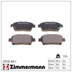 ZIMMERMANN Piduriklotsi komplekt,  ketaspidur 23510.160.1