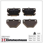 ZIMMERMANN Piduriklotsi komplekt,  ketaspidur 23521.140.1