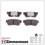 ZIMMERMANN Piduriklotsi komplekt,  ketaspidur 23543.155.1