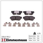 ZIMMERMANN Piduriklotsi komplekt,  ketaspidur 23543.155.2