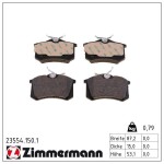 ZIMMERMANN Piduriklotsi komplekt,  ketaspidur 23554.150.1