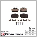 ZIMMERMANN  Piduriklotsi komplekt,ketaspidur 23554.170.3