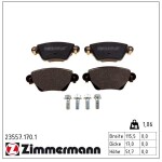ZIMMERMANN Piduriklotsi komplekt,  ketaspidur 23557.170.1