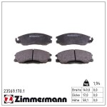ZIMMERMANN Piduriklotsi komplekt,  ketaspidur 23569.170.1