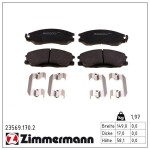 ZIMMERMANN Piduriklotsi komplekt,  ketaspidur 23569.170.2