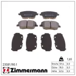 ZIMMERMANN Piduriklotsi komplekt,  ketaspidur 23581.190.1