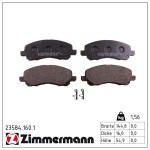 ZIMMERMANN Piduriklotsi komplekt,  ketaspidur 23584.160.1