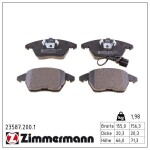 ZIMMERMANN Piduriklotsi komplekt,  ketaspidur 23587.200.1