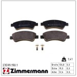 ZIMMERMANN Piduriklotsi komplekt,  ketaspidur 23599.190.1