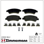 ZIMMERMANN Piduriklotsi komplekt,  ketaspidur 23599.190.2