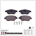 ZIMMERMANN Piduriklotsi komplekt,  ketaspidur 23600.190.1