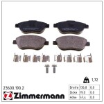 ZIMMERMANN Piduriklotsi komplekt,  ketaspidur 23600.190.2