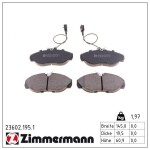 ZIMMERMANN Piduriklotsi komplekt,  ketaspidur 23602.195.1