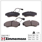 ZIMMERMANN Piduriklotsi komplekt,  ketaspidur 23603.195.1