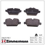 ZIMMERMANN Piduriklotsi komplekt,  ketaspidur 23623.170.1