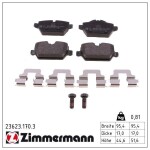 ZIMMERMANN Piduriklotsi komplekt,  ketaspidur 23623.170.3