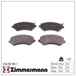 ZIMMERMANN Piduriklotsi komplekt,  ketaspidur 23638.185.1
