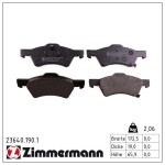 ZIMMERMANN Piduriklotsi komplekt,  ketaspidur 23640.190.1
