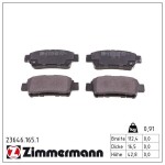ZIMMERMANN Piduriklotsi komplekt,  ketaspidur 23646.165.1