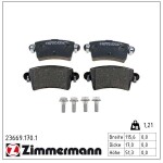 ZIMMERMANN Piduriklotsi komplekt,  ketaspidur 23669.170.1