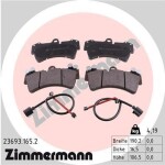 ZIMMERMANN Piduriklotsi komplekt,  ketaspidur 23693.165.2