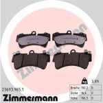 ZIMMERMANN Piduriklotsi komplekt,  ketaspidur rd:z 23693.965.1