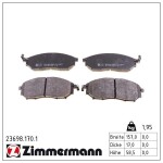 ZIMMERMANN Piduriklotsi komplekt,  ketaspidur 23698.170.1