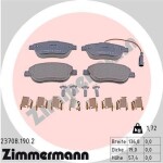 ZIMMERMANN Piduriklotsi komplekt,  ketaspidur 23708.190.2
