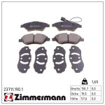ZIMMERMANN Piduriklotsi komplekt,  ketaspidur 23711.190.1