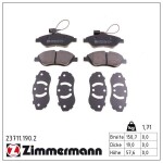 ZIMMERMANN Piduriklotsi komplekt,  ketaspidur 23711.190.2
