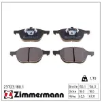 ZIMMERMANN Piduriklotsi komplekt,  ketaspidur 23723.180.1