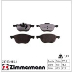 ZIMMERMANN Piduriklotsi komplekt,  ketaspidur rd:z 23723.980.1