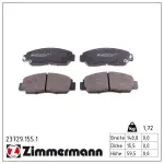 ZIMMERMANN Piduriklotsi komplekt,  ketaspidur 23729.155.1