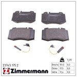 ZIMMERMANN Piduriklotsi komplekt,  ketaspidur 23745.175.2