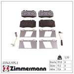 ZIMMERMANN Piduriklotsi komplekt,  ketaspidur rd:z 23745.975.2