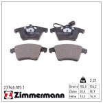 ZIMMERMANN Piduriklotsi komplekt,  ketaspidur 23746.185.1