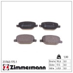 ZIMMERMANN Piduriklotsi komplekt,  ketaspidur 23760.175.1