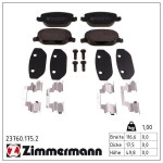 ZIMMERMANN Piduriklotsi komplekt,  ketaspidur 23760.175.2