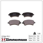 ZIMMERMANN Piduriklotsi komplekt,  ketaspidur 23766.175.1