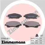 ZIMMERMANN Piduriklotsi komplekt,  ketaspidur 23768.185.1