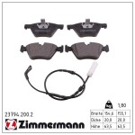 ZIMMERMANN Piduriklotsi komplekt,  ketaspidur 23794.200.2