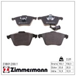 ZIMMERMANN Piduriklotsi komplekt,  ketaspidur 23801.200.1